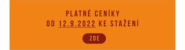 Podzimní sezóna + ceníky, platné od 12.9.2022